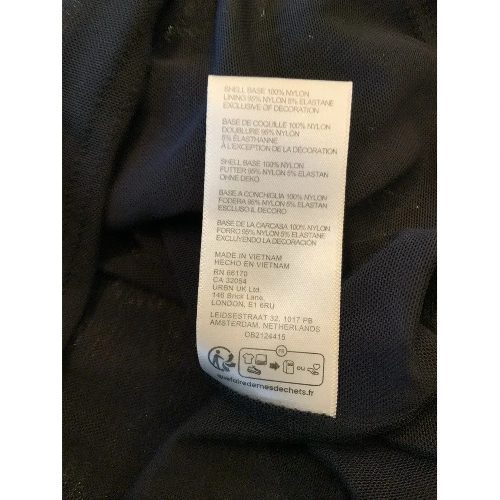 Free People Women's Manuka Sequin Mini Dress M Silver Gunmetal Gray READ